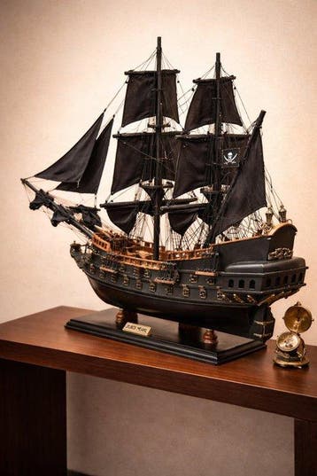 Voilier Fregate Black Pearl en bois 70CM bateau modélismes, Nieuw