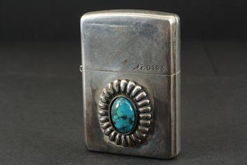 Zippo - Limited Edition Turquoise Stone - Zakaansteker -, Verzamelen, Nieuw