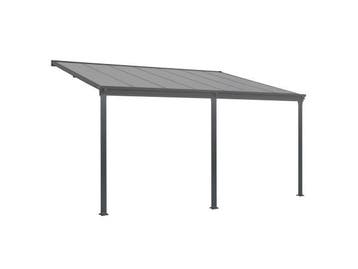 Veiling - Terrasdak / Overkapping - Borneo - 4 x 3 m - Grijs, Tuin en Terras, Nieuw
