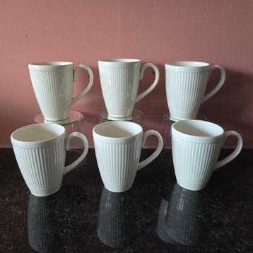Wedgwood - Beker (6) - Windsor - Porselein - Senseo bekers /