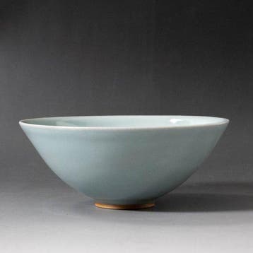 Celadon-chawan met bleekblauw glazuur - Keramiek - Hayashi