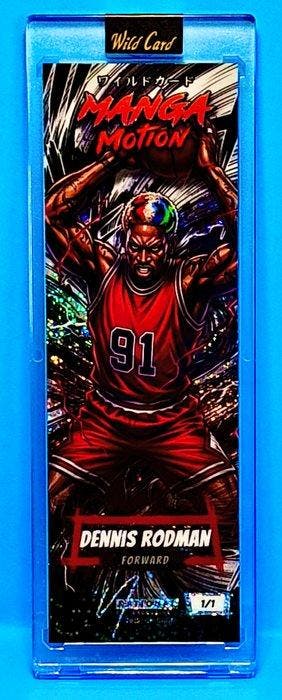 Wild Card Manga Motion Dennis Rodman 1/1 Enige, Nieuw