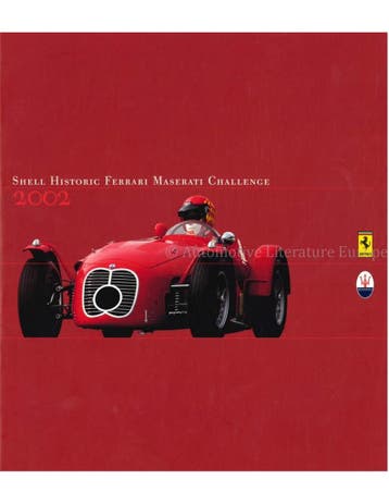 2002 FERRARI | MASERATI SHELL HISTORIC CHALLENGE BROCHURE, Nieuw, Ferrari, Author