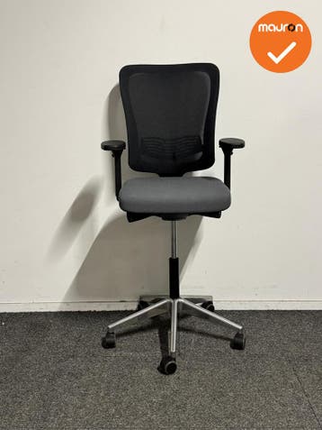 Ahrend Sqala Baliestoel - antracietgrijze stoffering - chroo, Werkplek, Ophalen of Verzenden, Gebruikt, Stoel