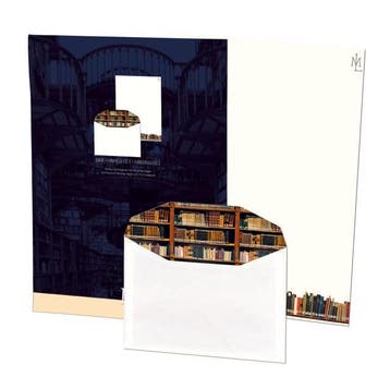 Briefpapier met enveloppen: Bücher - Die Klosterbibliothek,, Ophalen of Verzenden, Nieuw in verpakking