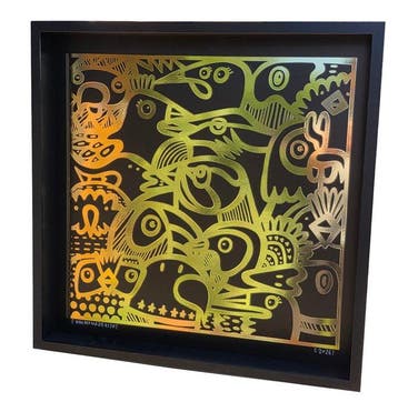 Kev Munday - Gold Birds - Limited Edition Print