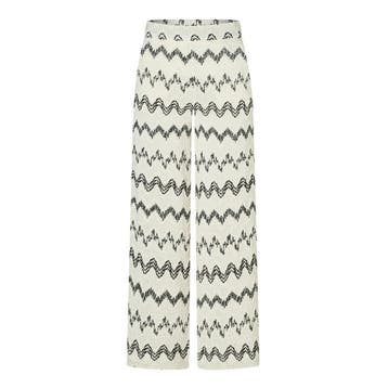 MAC • gehaakte Palazzo pantalon zwart • 36, Verzenden, Beige, MAC, Nieuw