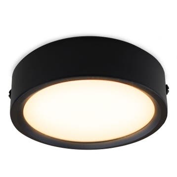 Zwarte mini plafondlamp Aletta, aluminium, 5W, 3000K LED, Ophalen of Verzenden, Nieuw