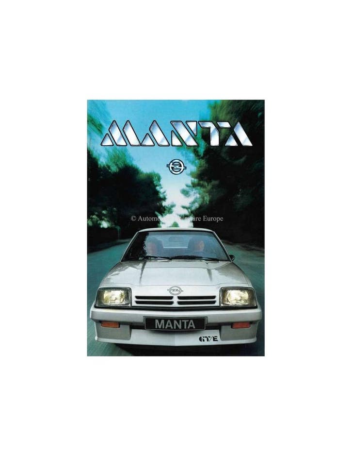 1983 OPEL MANTA BROCHURE NEDERLANDS, Boeken, Auto's | Folders en Tijdschriften, Opel