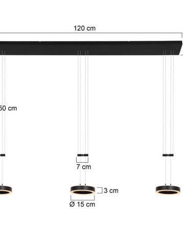 Steinhauer hanglamp Piola 3501ZW 2dekansje, Huis en Inrichting, Lampen | Hanglampen, Ophalen, Nieuw, Overige materialen, Design