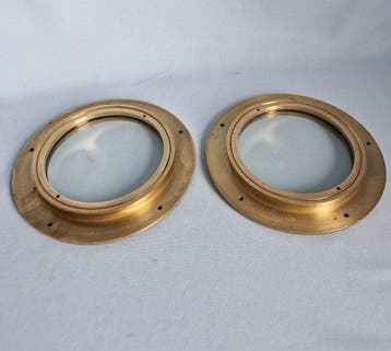 Porthole (2) - Brons, Messing, Glas - Raam