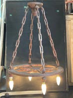 Plafondlamp - Hout, Antiek en Kunst