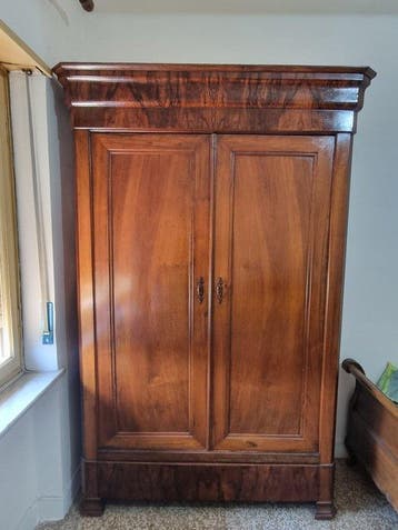 Kleerkast - hard hout - Empire-stijl 19e eeuw