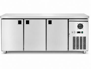 Koelwerkbank Foodtruck - 3-Deurs - RVS - H 85 x B 179.5 x D, Verzenden, Nieuw in verpakking