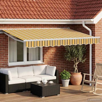 vidaXL Elektrisch Uittrekbaar Zonnescherm 3,5 x 2,5 m, Verzenden, Nieuw