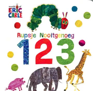 Boek: Eric Carle Rupsje Nooitgenoeg 1, 2, - (als nieuw), Verzenden, Nieuw