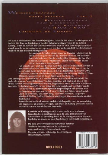 Wereldliteratuur nader bekeken - Deel 2 9789076968551, Boeken, Verzenden, Gelezen, L. de Koning