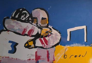 Herman Brood (1946-2001) - Football / Soccer, Antiek en Kunst