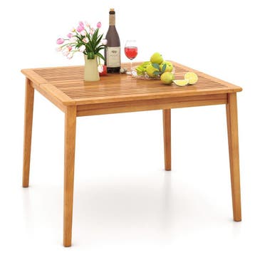 2dekans | Coast Tuintafel van acaciahout - vierkant - met, Ophalen of Verzenden, Zo goed als nieuw