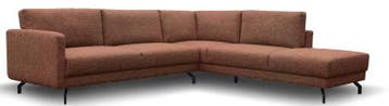 Hoekbank Vleuten - hoekbanken - Bruin, Nieuw, 150 cm of meer, Stof, 200 tot 250 cm