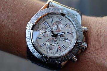 Horloge Breitling Super Avenger ll 03/2014 Full set, Staal, Gebruikt, Staal, Breitling