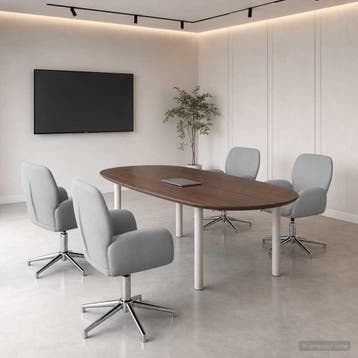 vidaXL Draaiende Bureaustoelen 4 st 54 x 58 x 90 cm, Verzenden, Nieuw