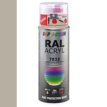 Dupli-Color Ral Acryl Ral 7032 Kiezel grijs Hoogglans 400 ml, Ophalen of Verzenden, Nieuw