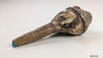 Handgemaakt Conch hoorn - - Hoorn - Nepal - 1930 (Zonder