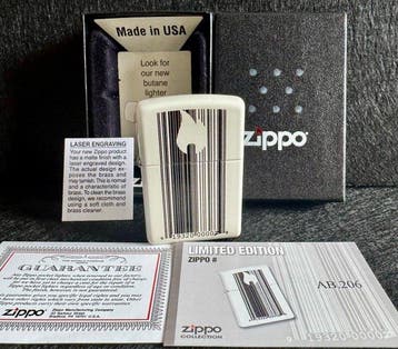 Zippo - Isqueiro / Lighter - Zippo Edição Limitada Barcode, Nieuw