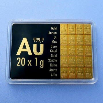 20 gram - Goud .999 - ESG / Valcambi SA - Met certificaat