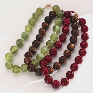 Trendy Multicolor Statement Ketting met Grote Ronde Kralen -, Verzenden, Nieuw