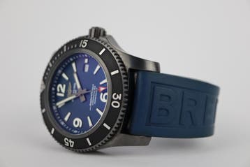 Horloge Breitling Superocean 46MM Blacksteel, Full set, Gebruikt, Staal, Breitling, Polshorloge