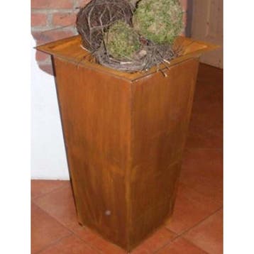 XL plantenzuil | Tuindecoratie vintage zuil | Roest, Verzenden, Nieuw