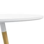 Design eettafel Camille Ø80x75 cm MDF rond wit, Huis en Inrichting, Verzenden, Nieuw