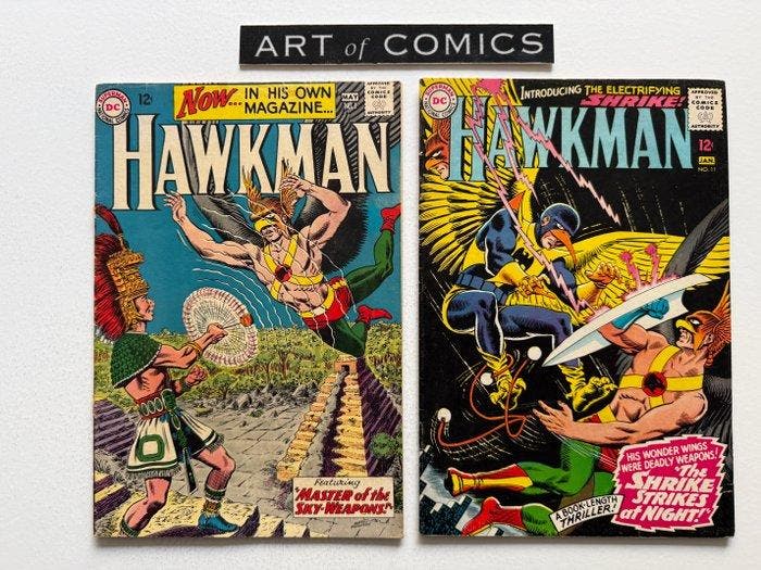 Hawkman #1 & #11 - 1st Hawkman in his own title - Origin &, Boeken, Strips | Comics