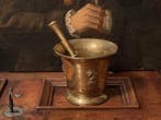 Mortier Renaissance Hauteur 14,5 cm avec pilon - Vijzel -, Antiek en Kunst