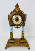 Schouwklok - - Verguld messing - 1960-1970, Antiek en Kunst