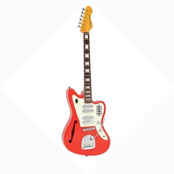 Vintage REVO Surfmaster Quad Firenza Red, Ophalen of Verzenden, Nieuw, Solid body, Overige merken