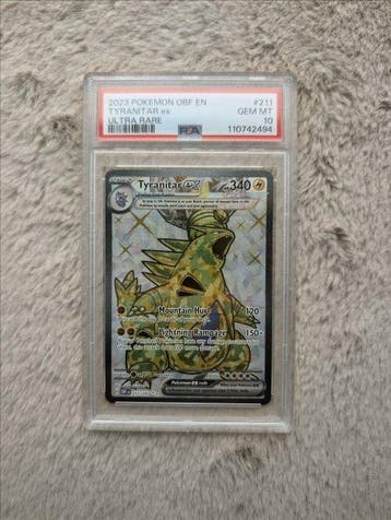 Pokémon - 1 Graded card - Tyranitar 211 - PSA 10, Nieuw