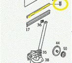 Glas rubber profiel horizontaal 1 meter, Mercedes zie beschr, Auto-onderdelen, Ophalen of Verzenden, Nieuw, Oldtimer onderdelen