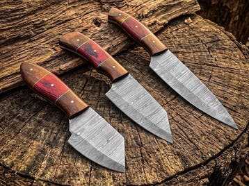 Hand Forged 3PCs Damascus Steel Premium quality Multi