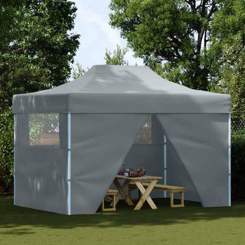 vidaXL Partytent 280 x 410 x 315 cm Antracietkleurig Oxford, Verzenden, Nieuw, Partytent
