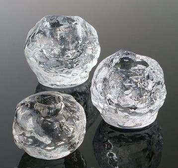 Kosta Boda - Ann Wärff - Kaarsenhouder Sneeuwbal (3) - Glas,