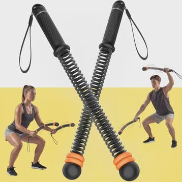 Draadloze Battle Ropes Set met Verstelbare Handvatten - Krac, Sport en Fitness, Verzenden, Nieuw