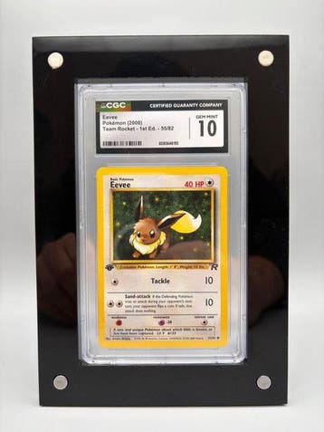 Pokémon Graded card - Eevee First edition - CGC - WOTC -, Nieuw