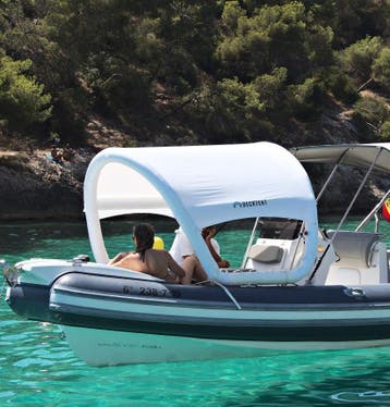 Opblaasbare Bimini Maat S - Decktent, Watersport en Boten, Accessoires en Onderhoud, Ophalen of Verzenden, Nieuw