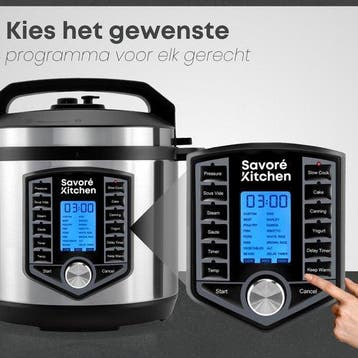 2dekans | Savoré Kitchen Pressure Cooker – 6L – PFAS Vrij –, Huis en Inrichting, Ophalen of Verzenden, Zo goed als nieuw