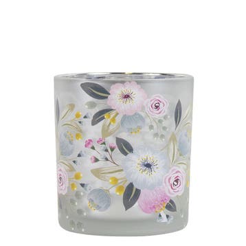 Theelichthouder wilde bloemen roos small 8cm, Verzenden, Nieuw