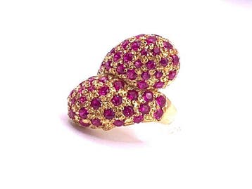 Zonder minimumprijs - Statement ring - 9 kt. Geel goud,