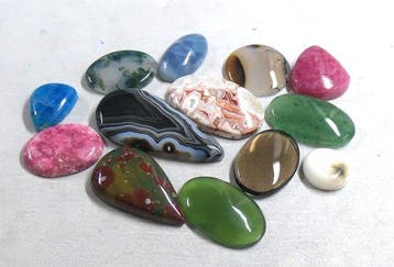 Set van prachtige cabochons, 100% natuurlijk Cabochon- 47.88